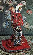 Claude Monet Madame Monet en costume japonais oil on canvas